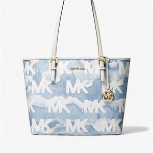 NWT MICHAEL KORS JET SET TRAVEL GRAPHIC TOTE BAG